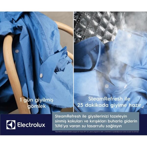 ELECTROLUX EW7W2612T 700 Serisi SteamCare D Enerji Sınıfı 10 kg Yıkama 6 kg Kurutma 1600 Devir Buharlı Kurutmalı Çamaşır Makinesi - Görsel 2