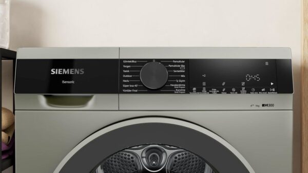 Siemens WQ41G20TTR iQ300 Isı Pompalı Kurutma Makinesi 9 kg Gümüş - Görsel 4