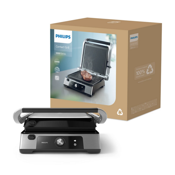 Philips 5000 Serisi Contact Grill HD6301/90 2200 W Tost Makinesi - Görsel 5