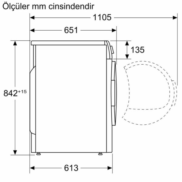 Siemens WT00H200TR iQ300 Isı Pompalı Kurutma Makinesi 8 kg - Görsel 7